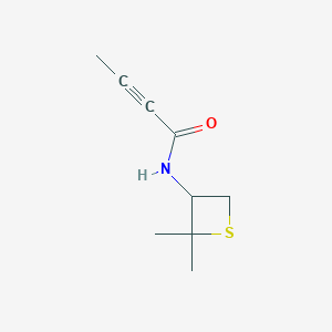 molecular formula C9H13NOS B8230392 N-(2,2-Dimethylthietan-3-yl)but-2-ynamide 