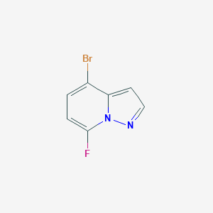 molecular formula C7H4BrFN2 B8230400 4-Bromo-7-fluoropyrazolo[1,5-a]pyridine 