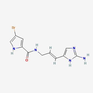 molecular formula C11H12BrN5O B8230432 Hymenidin CAS No. 107446-78-6