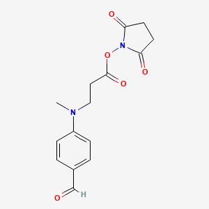 (2,5-dioxopyrrolidin-1-yl) 3-(4-formyl-N-methylanilino)propanoate