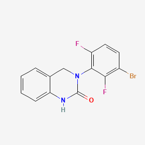 molecular formula C14H9BrF2N2O B8230460 3-(3-Bromo-2,6-difluorophenyl)-1,4-dihydroquinazolin-2-one 