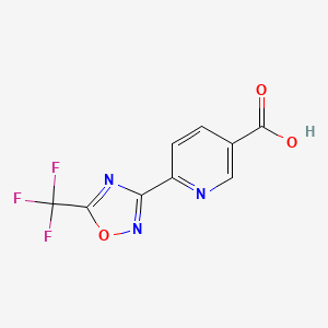 4-[5-(Trifluoromethyl)-1,2,4-oxadiazol-3-yl]benzenemethanamine