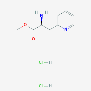 molecular formula C9H14Cl2N2O2 B8230512 (S)-Methyl 2-amino-3-(pyridin-2-YL)propanoate dihydrochloride 