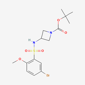 molecular formula C15H21BrN2O5S B8230538 tert-Butyl 3-(5-bromo-2-methoxyphenylsulfonamido)azetidine-1-carboxylate 