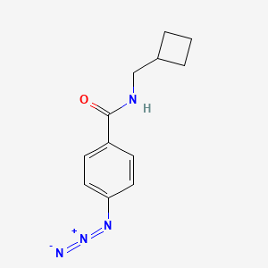 molecular formula C12H14N4O B8230545 4-azido-N-(cyclobutylmethyl)benzamide 