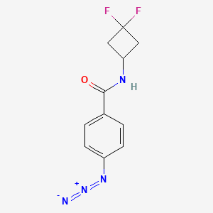 molecular formula C11H10F2N4O B8230557 4-Azido-N-(3,3-difluorocyclobutyl)benzamide 