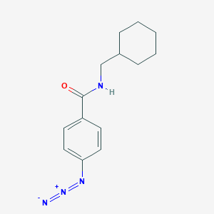 molecular formula C14H18N4O B8230566 4-Azido-N-(cyclohexylmethyl)benzamide 