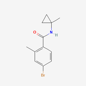 molecular formula C12H14BrNO B8230600 4-Bromo-2-methyl-N-(1-methylcyclopropyl)benzamide 