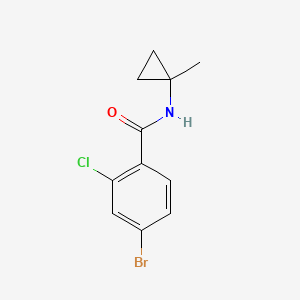 4-Bromo-2-chloro-N-(1-methylcyclopropyl)benzamide