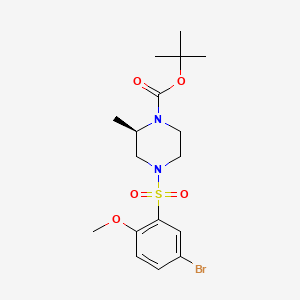 (R)-tert-Butyl 4-((5-bromo-2-methoxyphenyl)sulfonyl)-2-methylpiperazine-1-carboxylate