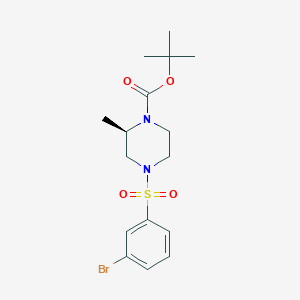 (R)-tert-Butyl 4-((3-bromophenyl)sulfonyl)-2-methylpiperazine-1-carboxylate