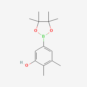 molecular formula C14H21BO3 B8230668 2,3-Dimethyl-5-(4,4,5,5-tetramethyl-1,3,2-dioxaborolan-2-yl)phenol 