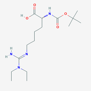 molecular formula C16H32N4O4 B8230690 Boc-D-HArg(Et)2-OH 