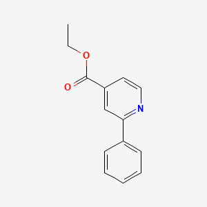 molecular formula C14H13NO2 B8230695 Ethyl 2-phenylisonicotinate 