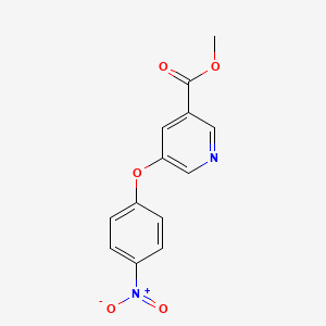 molecular formula C13H10N2O5 B8230698 Methyl-5-(4-nitrophenoxy)pyridine-3-carboxylate 