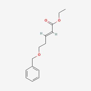 molecular formula C14H18O3 B8230720 （E）-5-(苯甲氧基)戊-2-烯酸乙酯 