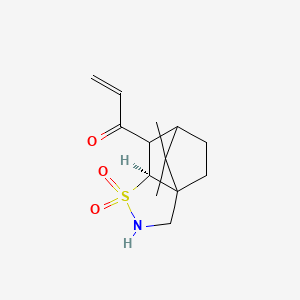 molecular formula C13H19NO3S B8230791 1-[(5S)-10,10-dimethyl-4,4-dioxo-4lambda6-thia-3-azatricyclo[5.2.1.01,5]decan-6-yl]prop-2-en-1-one 