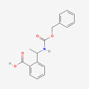 molecular formula C17H17NO4 B8230864 2-[1-(Phenylmethoxycarbonylamino)ethyl]benzoic acid 