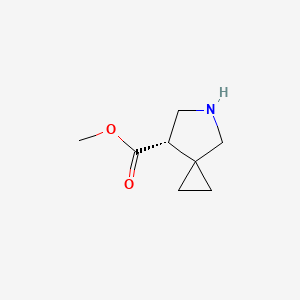 molecular formula C8H13NO2 B8230936 methyl (7S)-5-azaspiro[2.4]heptane-7-carboxylate 
