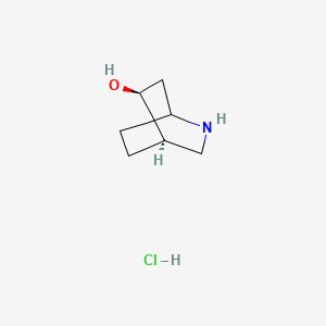 molecular formula C7H14ClNO B8230946 (4R,5S)-2-azabicyclo[2.2.2]octan-5-ol;hydrochloride 