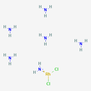 molecular formula Cl2H17N6Rh B8230978 Azane;azanide;dichlororhodium(1+) 