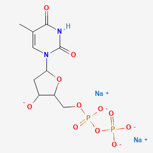 molecular formula C10H12N2Na2O11P2-2 B8231023 Disodium;[[5-(5-methyl-2,4-dioxopyrimidin-1-yl)-3-oxidooxolan-2-yl]methoxy-oxidophosphoryl] phosphate 