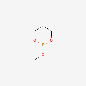 molecular formula C4H9O3P B8231065 1,3,2-Dioxaphosphorinane, 2-methoxy- CAS No. 31121-06-9