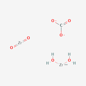 molecular formula CH4O7Zr2 B8231073 Dioxozirconium;zirconium(2+);carbonate;dihydrate 