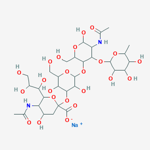 molecular formula C31H51N2NaO23 B8231078 Sialyl Lewis x, Sodium Salt 
