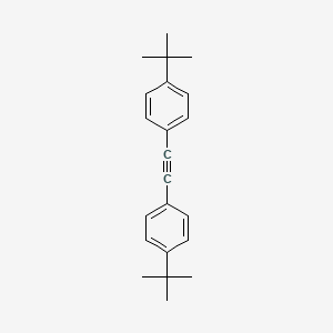 molecular formula C22H26 B8231124 Benzene, 1,1'-(1,2-ethynediyl)bis[4-(1,1-dimethylethyl)- CAS No. 61440-86-6