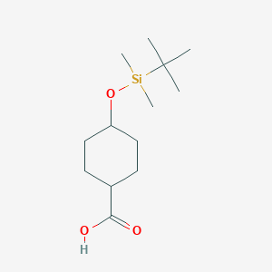 molecular formula C13H26O3Si B8231157 4-[(tert-Butyldimethylsilyl)oxy]cyclohexanecarboxylic Acid CAS No. 676560-16-0