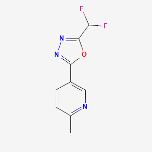 2-(Difluoromethyl)-5-(6-methylpyridin-3-yl)-1,3,4-oxadiazole