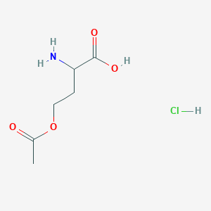 4-Acetyloxy-2-aminobutanoic acid;hydrochloride