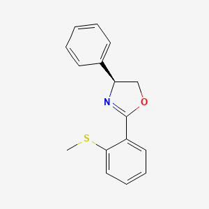(S)-2-(2-(Methylthio)phenyl)-4-phenyl-4,5-dihydrooxazole