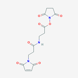 2,5-Dioxopyrrolidin-1-yl 3-(3-(2,5-dioxo-2,5-dihydro-1H-pyrrol-1-yl)propanamido)propanoate