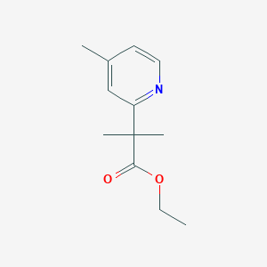 Ethyl 2-methyl-2-(4-methylpyridin-2-yl)propanoate