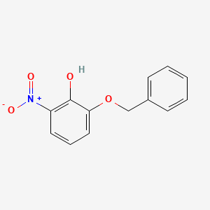 molecular formula C13H11NO4 B8231312 2-Nitro-6-benzyloxy phenol 