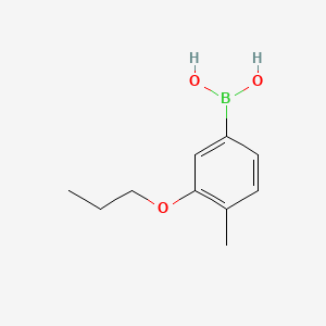 molecular formula C10H15BO3 B8231331 (4-Methyl-3-propoxyphenyl)boronic acid 
