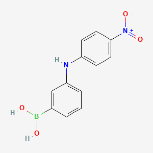 molecular formula C12H11BN2O4 B8231338 Boronic acid, [3-[(4-nitrophenyl)amino]phenyl]- CAS No. 511249-19-7