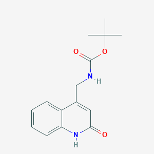 tert-butyl N-[(2-oxo-1H-quinolin-4-yl)methyl]carbamate