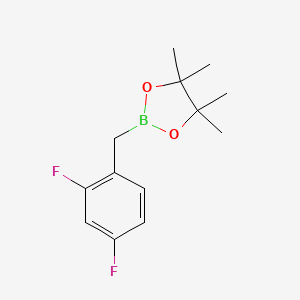 2-[(2,4-Difluorophenyl)methyl]-4,4,5,5-tetramethyl-1,3,2-dioxaborolane