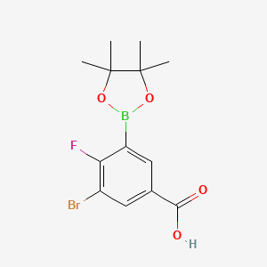 3-Bromo-4-fluoro-5-(4,4,5,5-tetramethyl-1,3,2-dioxaborolan-2-yl)benzoic acid