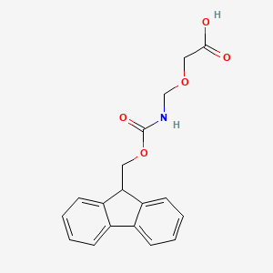 molecular formula C18H17NO5 B8231463 2-[(9H-fluoren-9-ylmethoxycarbonylamino)methoxy]acetic acid 