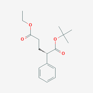 molecular formula C17H24O4 B8231494 (S)-1-tert-Butyl 5-ethyl 2-phenylpentanedioate 