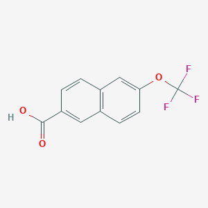 molecular formula C12H7F3O3 B8231530 6-(三氟甲氧基)-2-萘甲酸 