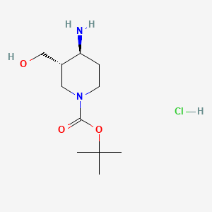 tert-butyl (3S,4S)-4-amino-3-(hydroxymethyl)piperidine-1-carboxylate;hydrochloride