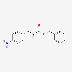 benzyl N-[(6-aminopyridin-3-yl)methyl]carbamate