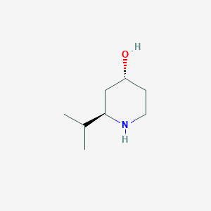 molecular formula C8H17NO B8231593 (2R,4R)-2-Isopropylpiperidine-4-ol 