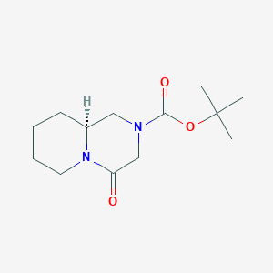 tert-butyl (9aS)-4-oxo-3,6,7,8,9,9a-hexahydro-1H-pyrido[1,2-a]pyrazine-2-carboxylate