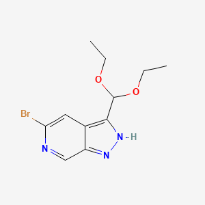 5-bromo-3-(diethoxymethyl)-1H-pyrazolo[3,4-c]pyridine